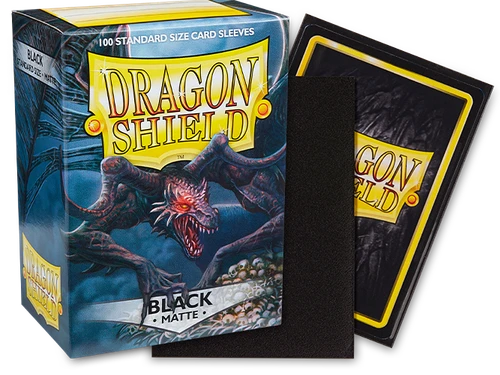 Dragon Shield Matte Sleeves - Black (100 ct. in box)