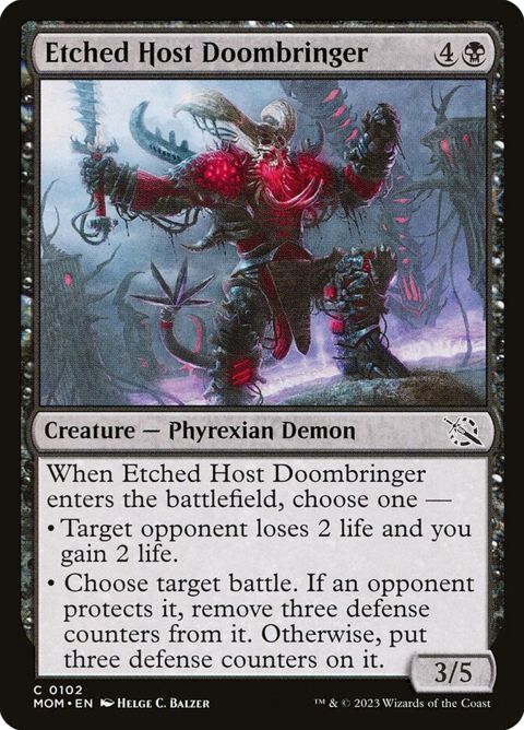 Etched Host Doombringer (102)