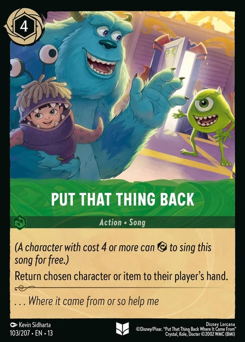 Put That Thing Back (103)