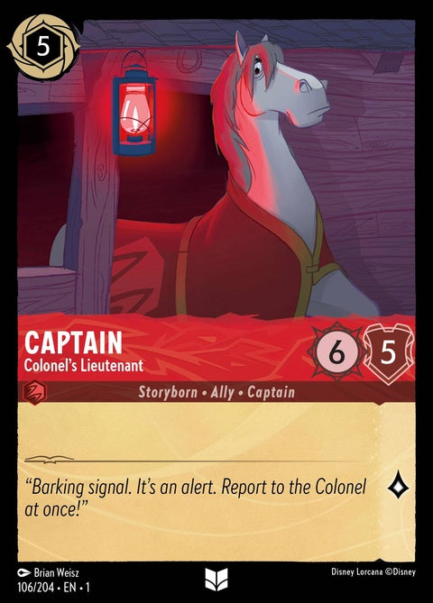 Captain - Colonel's Lieutenant (106)