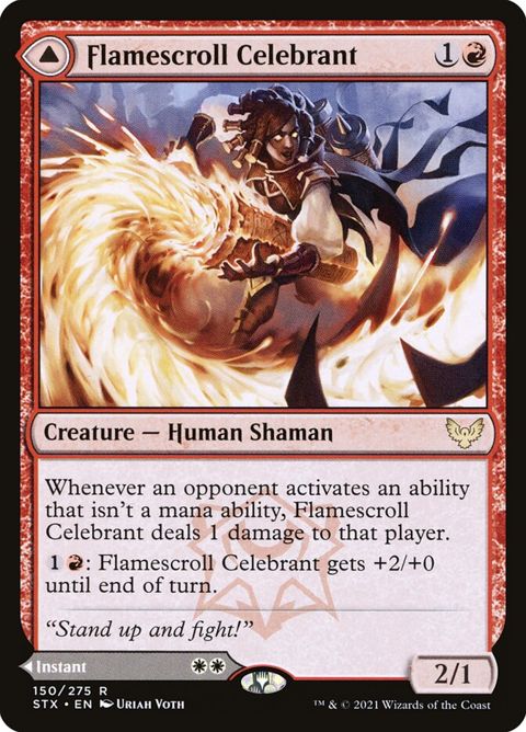 Flamescroll Celebrant // Revel in Silence (150)
