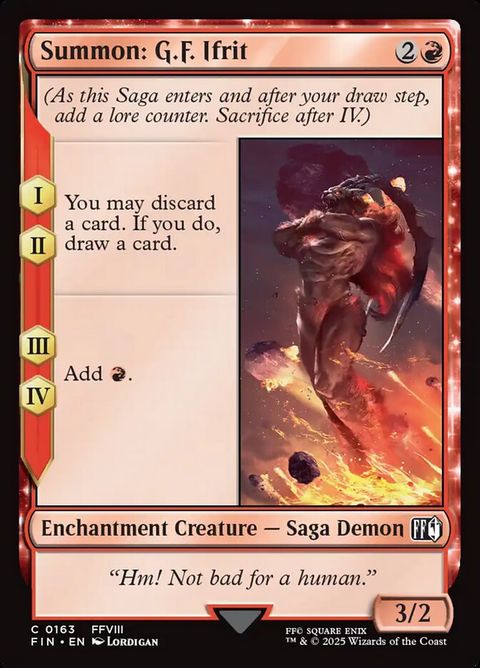 Summon: G.F. Ifrit (163)