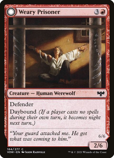 Weary Prisoner // Wrathful Jailbreaker (184)