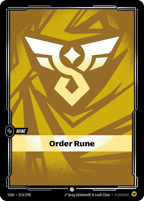 Order Rune (214)
