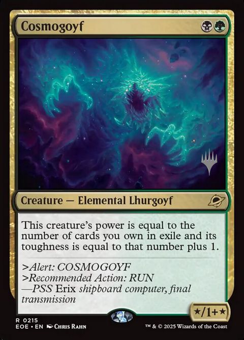 Cosmogoyf (215p) - Planeswalker Stamped