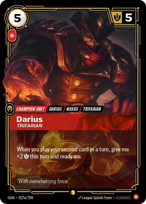 Darius - Trifarian (Alternate Art) (27a)