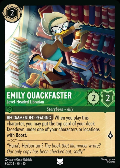 Emily Quackfaster - Level-Headed Librarian (80)