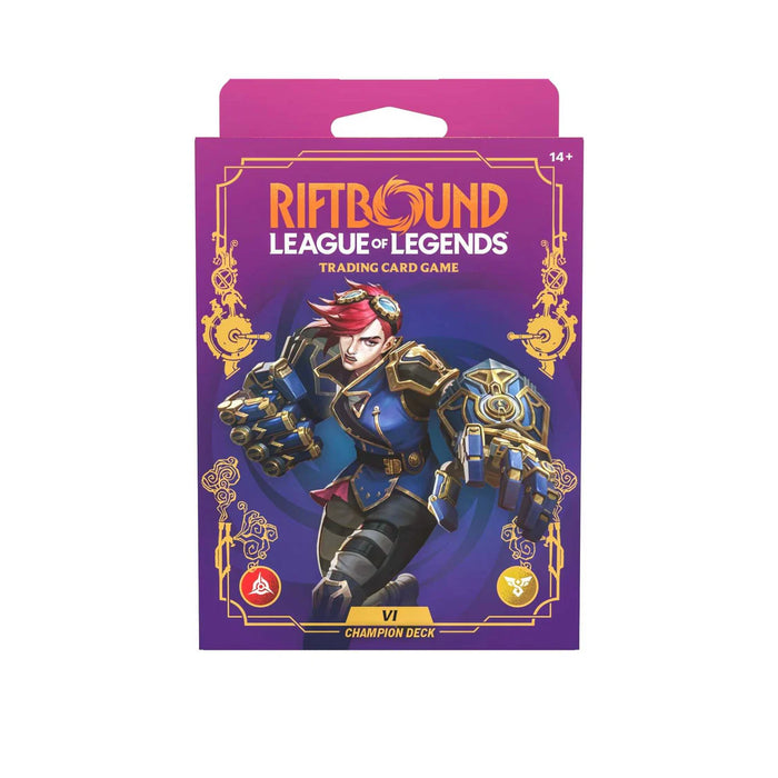 Riftbound: League of Legends Trading Card Game - Unleashed Champion Deck - Vi Display