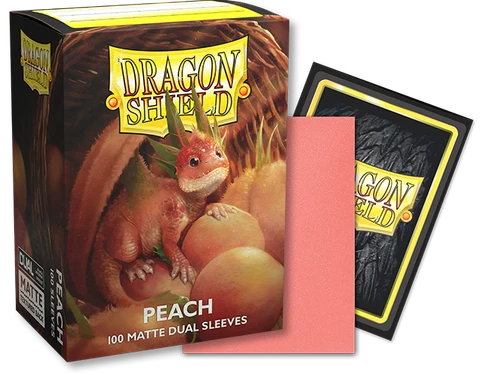 Dragon Shield Dual Matte Sleeves - Peach Piip (100 ct.)